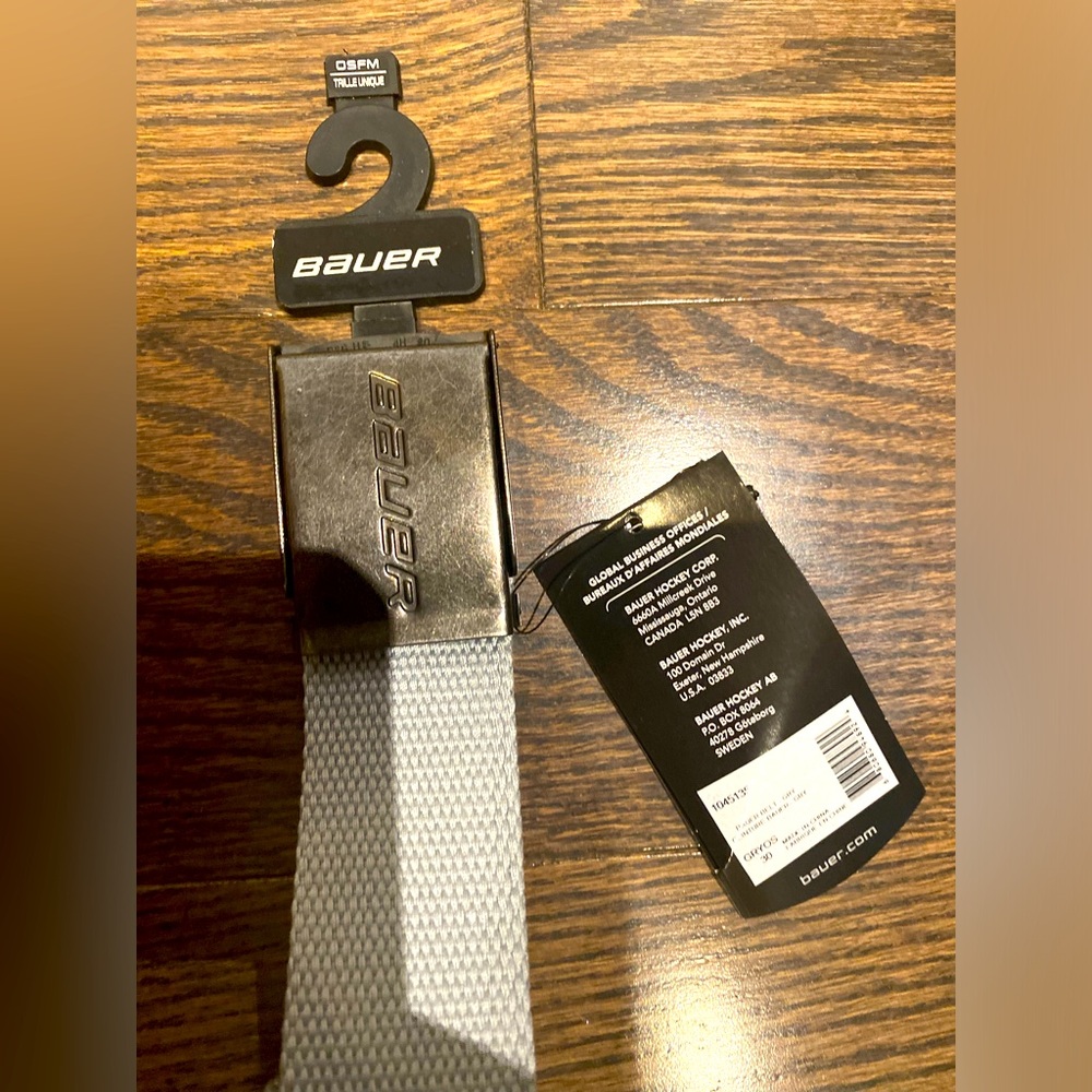 Bauer belt OSFA adult grey